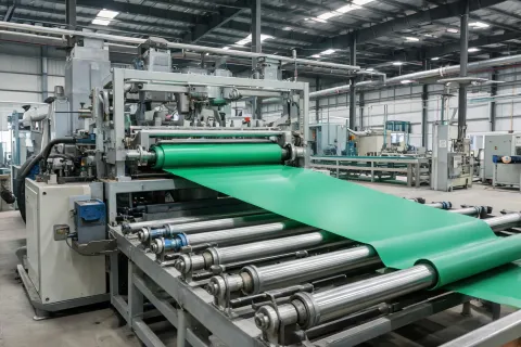 Pilot extrusion line for HDPE geomembrane